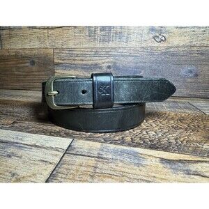 Calvin Klein Men’s Black Leather Belt Size 36 Made in USA